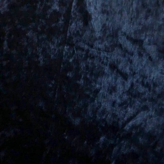 Shiny Crushed Velvet Fabric, 72 Inch. in Width, | Home Decor, Navy / Cut by the Yard