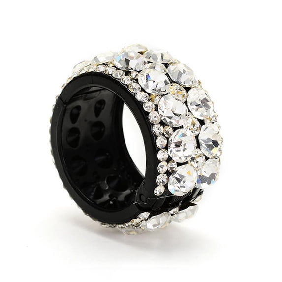 Shiny Crystal Hair Claws for Women and Girls for Ponytail and Bun Styling, Rhinestone Material