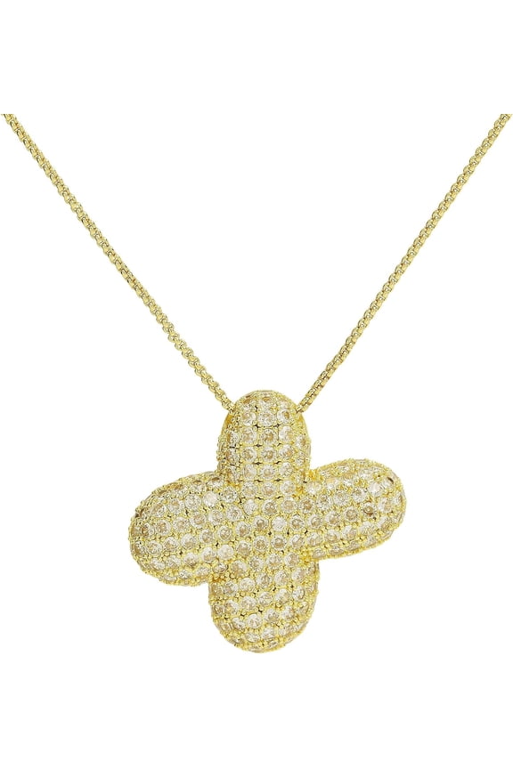 Shiny Cubic Zirconia Bubble Alphabet 26 A-Z,Puffy Name,Letter Necklace,Personalized Monogram Necklace,Balloon Initial Necklace Gifts For Women 18K Gold Plated Jewelry.[o4572]