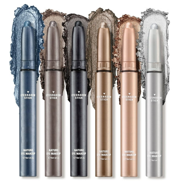 Shiny Eyeshadow Stick, Multi Colour Blend LongLasting Colour, Non