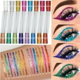 thumbnail image 1 of Shiny Glitter Liquid Eyeliner Set - Holographic Color, Metal Pearlescent, Easy to Use, No Glue Needed for Sparkling Eye Makeup, 10.6cm, Perfect for Parties, Weddings & Casual Salons, 1 of 8
