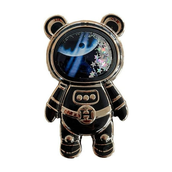 Shiny Glitter Quicksand Bear Phone Bracket Case for Note 11 11S 12 X3 Pro 10C X5 POCO 12C Cover Plating 9C 9A 10A blue