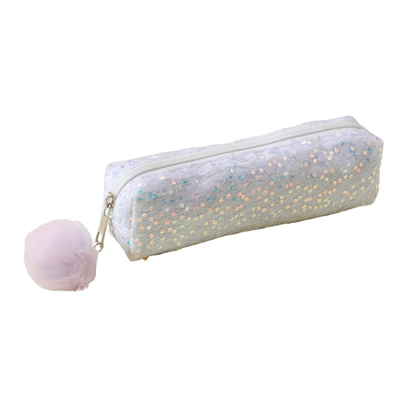 Shiny Glitter Sequins Pencil Case Multipurpose Storage Pouch, Portable Glitter Makeup Bag For Writing Supplies, Cosmetic And Small Daily Item Organizing