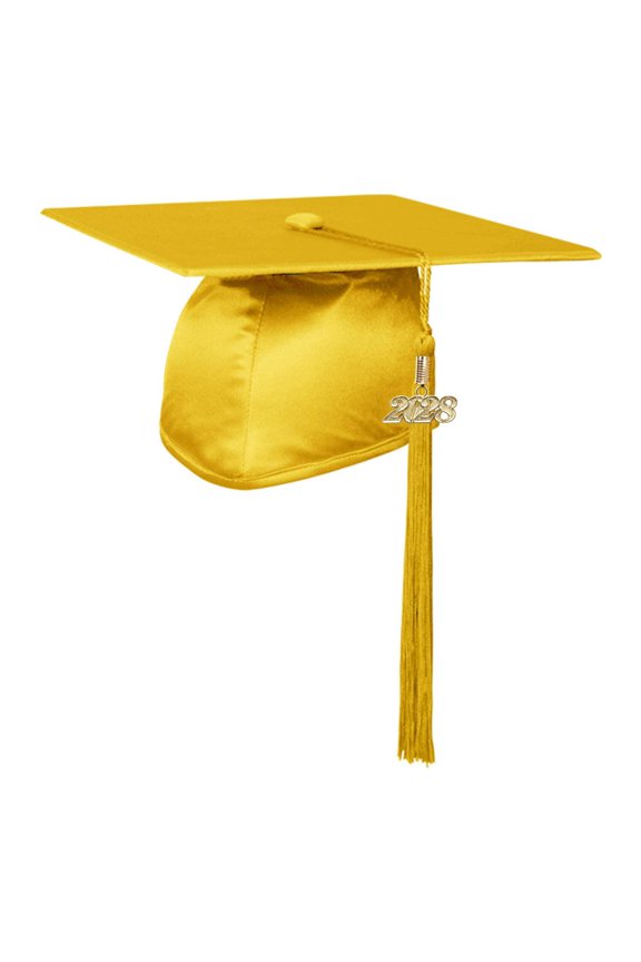Shiny Gold Graduation Cap  Tassel