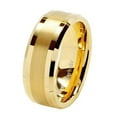 thumbnail image 1 of Shiny Gold Tungsten Wedding Ring, 1 of 4