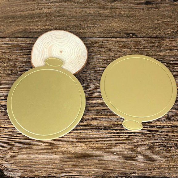 Shiny Golden Dessert Boards, 100 Pack Mini Cake Trays, Perfect For DIY Treats Kitchen Fun