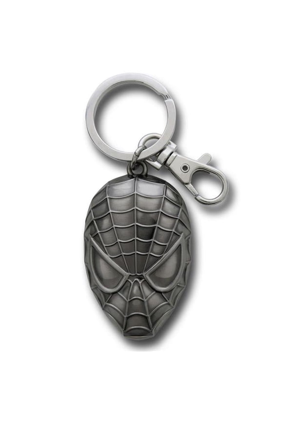 Shiny Head Pewter Keychain