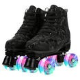 thumbnail image 1 of Shiny High-Top Quad Skates for Women & Men-Indoor/Outdoor Adjustable Skates (Women7.5/Men6.5), 1 of 9