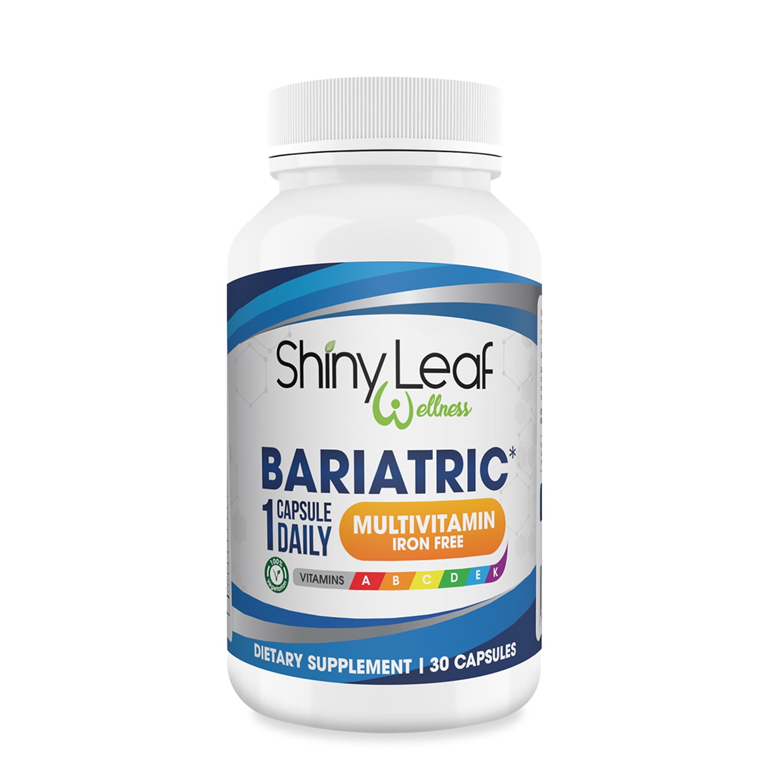 Shiny Leaf Bariatric Multivitamin IronFree Capsules, PostSurgery Supplement, WLS, Sleeve