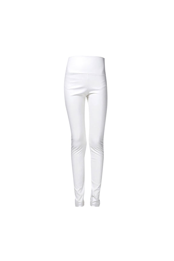 Shiny Leggings, Audhol Women Faux Leather Legging Metallic High Waist Stretch Leggings Yoga Pants Tights Metallic Leggings White M