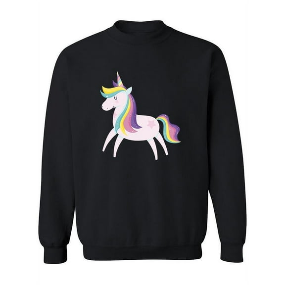 Shiny Mane Unicorn Sweatshirt Women -Image by Shutterstock, Female Medium