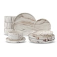 thumbnail image 1 of Shiny Marble Pattern Dinnerware Set, 12 Piece Service for 4, Microwave and Dishwasher Safe, 1 of 3