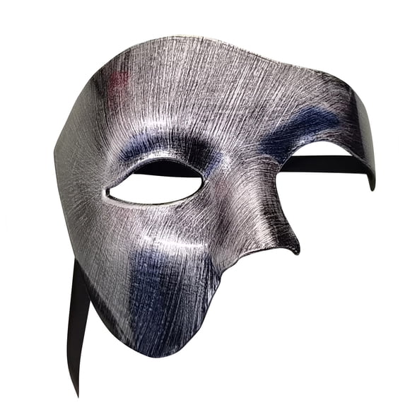 Shiny Masquerade Masks for Men One Eyed Half Face Vintage Venetian Masks Carnival Halloween Mask for Party Prom Ball Costume Mask 1 PC Bronze One Size