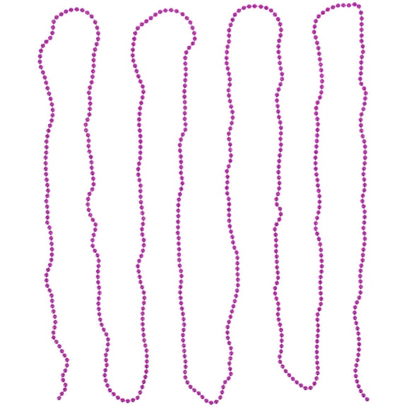 Northlight Shiny Beaded Christmas Garland -15' x .25" - Pink - Unlit