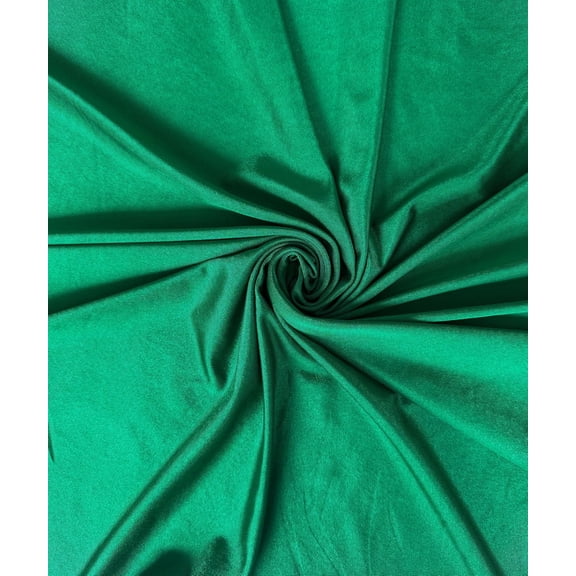 Shiny Milliskin Nylon Spandex Fabric by the Yard – 60” Wide, 4-Way Stretch Material for Costumes, Swimwear, Dancewear, Gowns, Activewear – Soft, Lightweight & Durable (1 Yard, Hunter Green)