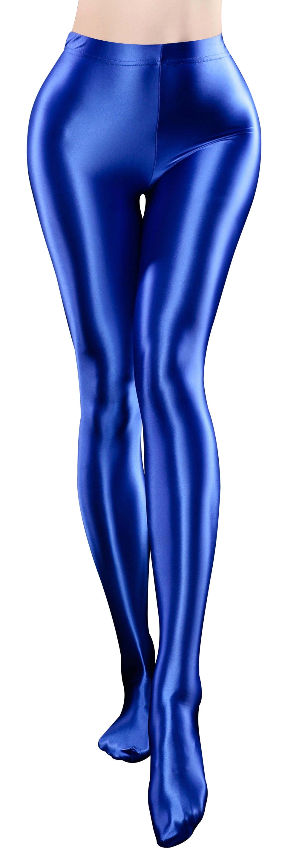 Shiny Pantyhose for Women Oil Glossy Footed Tights High Waist Pilates Dance  Stockings Leggings Stretch Workout Yoga Sports Lingerie Pants Clubwear