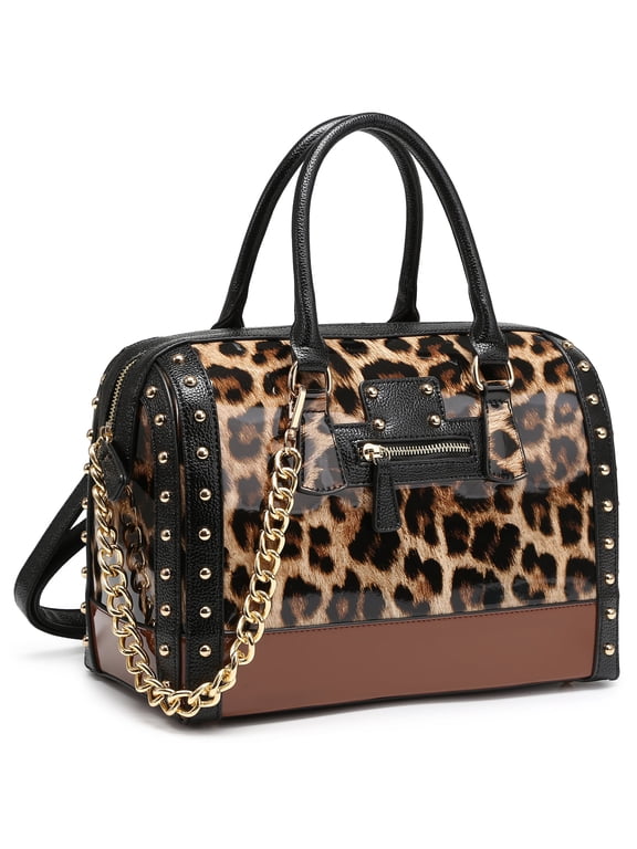 Shiny Patent Faux Leather Handbags Barrel Top Handle Satchel Bag Shoulder Bag for Women