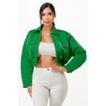 thumbnail image 1 of Shiny Puffer Bomber Jacket, 1 of 5