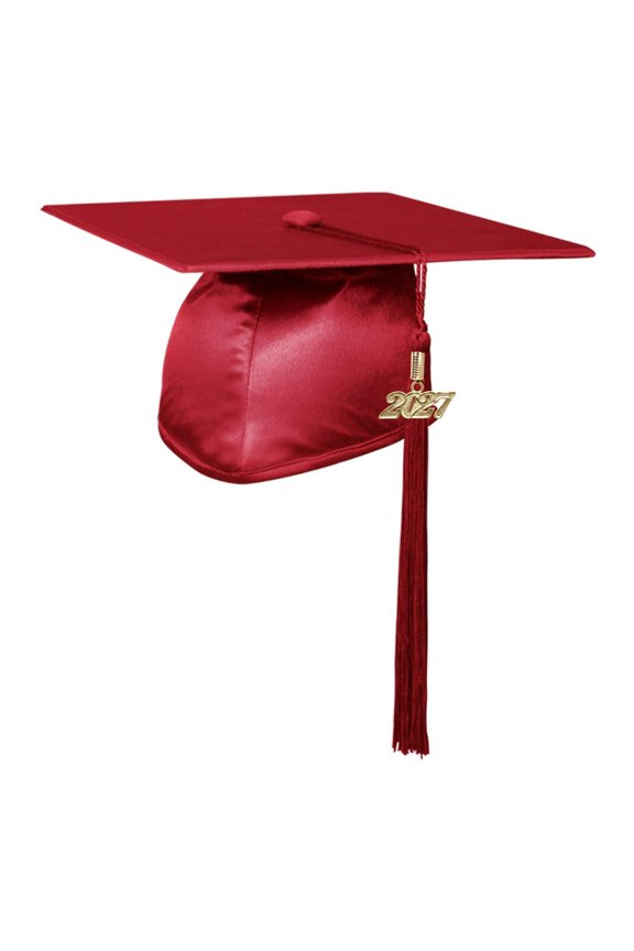Shiny Red Graduation Cap Tassel