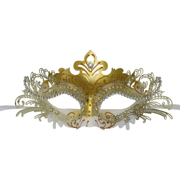 Shiny Rhinestone Masquerade Carnival Party Accessory for Men and Women Elegant Halloween Decoration