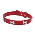 thumbnail image 1 of Shiny Rhinestone Pet Bone Jewelry Dog Collar Chain for Small and Medium Dogs, 1 of 8