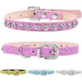 thumbnail image 1 of ‌Shiny Rhinestone Pet Collar - Adjustable PU Leather Dog & Cat Collar with Bling, Sparkling Fashion Accessory for Small Dogs, 1 of 5