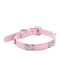 Shiny Rhinestone Pet Collar – Microfiber Dog & Cat Collar with Durable Rhinestone Design (Gift-Ready, Adjustable for Small/Medium Pets)