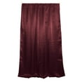 thumbnail image 1 of Shiny Satin Solid Single Curtain Panel Drapery 58 Inch Wide Burgundy, 1 of 2