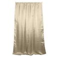 thumbnail image 1 of Shiny Satin Solid Single Curtain Panel Drapery 58 Inch Wide Champagne, 1 of 2