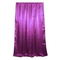 thumbnail image 1 of Shiny Satin Solid Single Curtain Panel Drapery 58 Inch Wide Fuchsia, 1 of 2