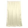 thumbnail image 1 of Shiny Satin Solid Single Curtain Panel Drapery 58 Inch Wide Ivory, 1 of 2
