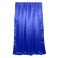 thumbnail image 1 of Shiny Satin Solid Single Curtain Panel Drapery 58 Inch Wide Royal Blue, 1 of 2