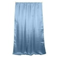 thumbnail image 1 of Shiny Satin Solid Single Curtain Panel Drapery 58 Inch Wide Sky Blue, 1 of 2