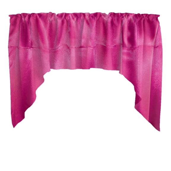 Shiny Satin Solid Swag Window Valance 72" Wide / 36" Tall
