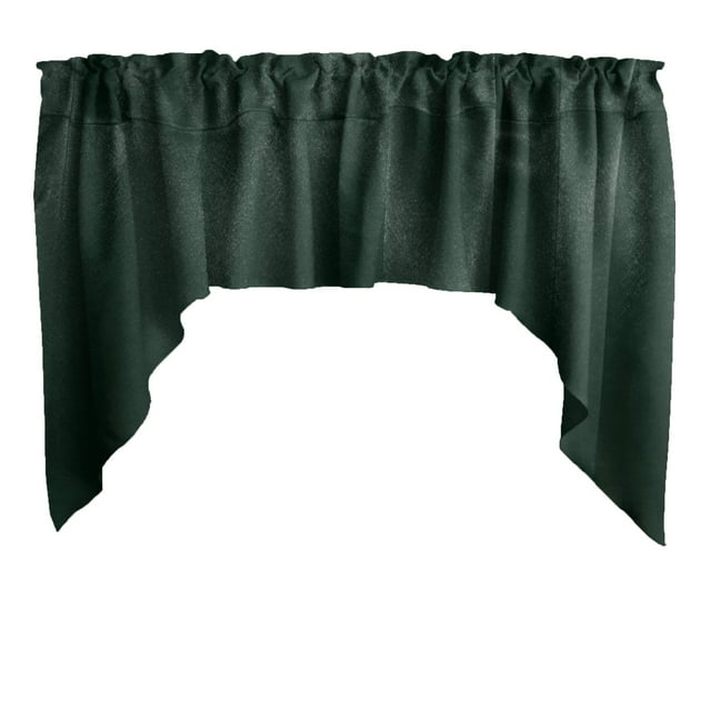 Shiny Satin Solid Swag Window Valance 72" Wide / 36" Tall
