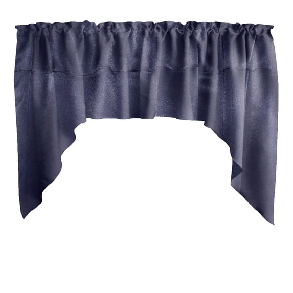 Shiny Satin Solid Swag Window Valance 72" Wide / 36" Tall