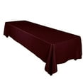 thumbnail image 1 of Shiny Satin Solid Tablecloth Burgundy, 1 of 1