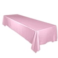 thumbnail image 1 of Shiny Satin Solid Tablecloth Mauve, 1 of 1