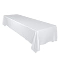 thumbnail image 1 of Shiny Satin Solid Tablecloth White, 1 of 1