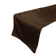 thumbnail image 1 of Shiny Satin Table Runner Solid Brown, 1 of 1