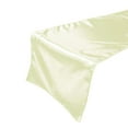 thumbnail image 1 of Shiny Satin Table Runner Solid Ivory, 1 of 1