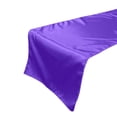 thumbnail image 1 of Shiny Satin Table Runner Solid Purple, 1 of 1