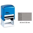 thumbnail image 1 of Shiny Self Inking Rubber Stamp Upto 6 Lines Of Custom Text Large 30 mm x 50 mm, 1 of 1