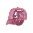 thumbnail image 1 of Shiny Sequin Baseball Cap - Pink, 1 of 4