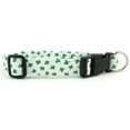 thumbnail image 1 of Shiny Shamrocks on White Dog Collar - Size - Small, 1 of 1