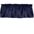 thumbnail image 1 of Shiny Smooth Satin Window Valance 58" Wide Navy, 1 of 2