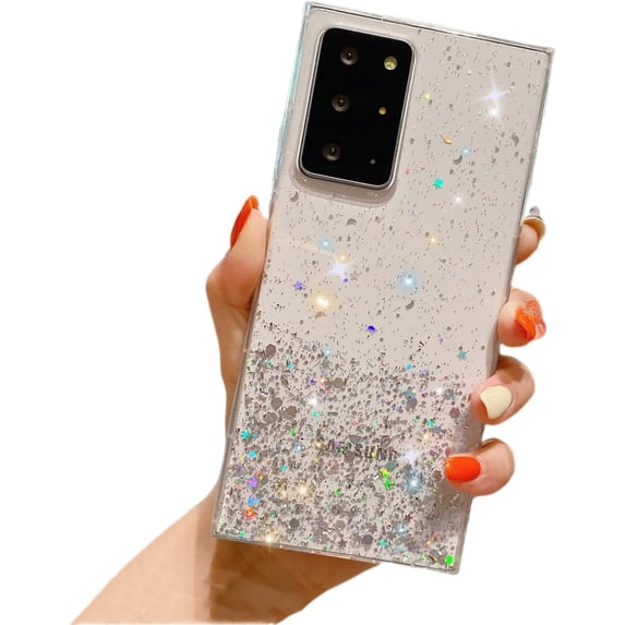 Shiny Soft TPU Phone Case for Samsung Galaxy A12 A32 A52 A72 A14 A54 4G 5G Slim and Light Popular Bling Glitter Smooth Back Cover(Clear,A12)
