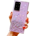 thumbnail image 1 of Shiny Soft TPU Phone Case for Samsung Galaxy A12 A32 A52 A72 A14 A54 4G 5G Slim and Light Popular Bling Glitter Smooth Back Cover(Purple,A54 5G), 1 of 8