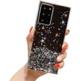 thumbnail image 1 of Shiny Soft TPU Phone Case for Samsung Galaxy Note 20 10 9 8 Ultra Pro Lite Slim and Light Popular Bling Glitter Smooth Back Cover(Black,Note 10), 1 of 7