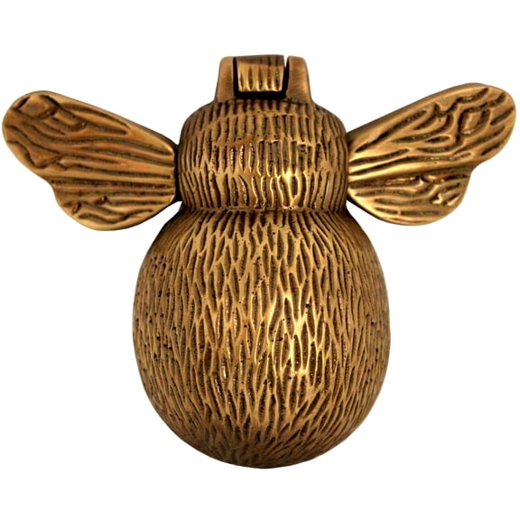 Shiny Solid BRASS ANTIQUE Bumblebee Door Knocker for Front Door
